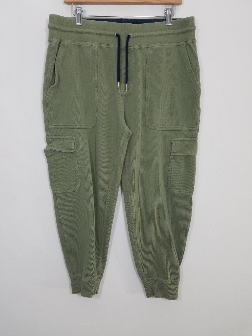 Brooks Brothers Jogger Cargo Pants Green Cotton Size XL